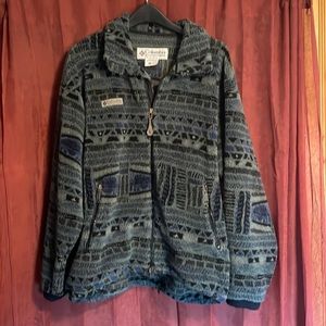 Aztec style Colombia zip up 90’s